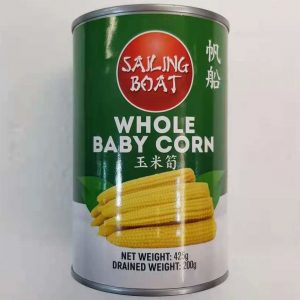 Sailing Boat Baby Corn Whole 帆船牌玉米筍 425g