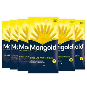 Marigold Medium Rubber Gloves 胶手套 （中码）6pcs