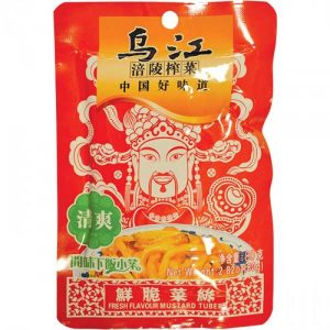 WJ Preserved mustard strips with sugar and sweetener 乌江鲜脆榨菜丝 80g