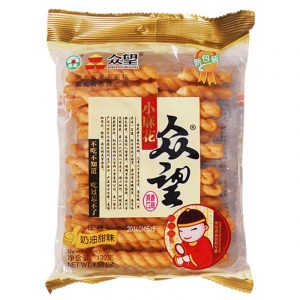 ZW Fried Dough Twist Sweet Cream Flavour 众望麻花奶油甜味 130g