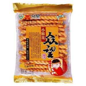 ZW Fried Dough Twist Sweet Sesame Flavour 众望麻花芝麻甜味 130g