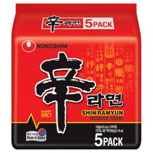 Nongshim Shin Noodle Soup 农心辛拉面 120gx5
