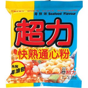 Chewy Quick Serve Macaroni Seafood Flavour 超力快熟通心粉海鲜味 96g
