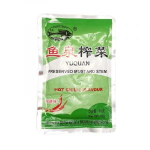 YQ Preserved Vegetable Spicy Flavour 鱼泉榨菜 鲜辣味 80g