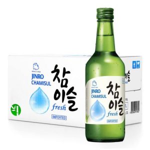 Jinro Chamisul Soju - Fresh 350ml 16.9% Alc./Vol 真露竹炭酒烧酒清酒蓝标