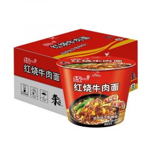 Unif Roasted Beef Bowl 统一红烧牛肉面 碗 110g Case
