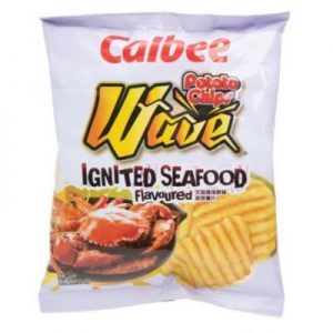 Calbee Wayo Potato Crisps Flavour 卡乐B 波浪薯片 火锅辣海鲜味  55g