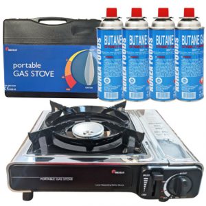 Maxsun Portable Gas Stove + Gas (4 x 220g)
