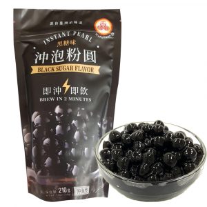 五福圓 黑糖味 沖泡免煮黑珍珠粉圓 210g
