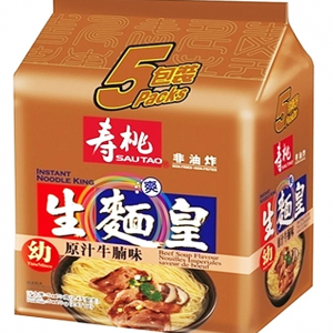ST Noodles King Beef Flavour 寿桃生面皇 375g